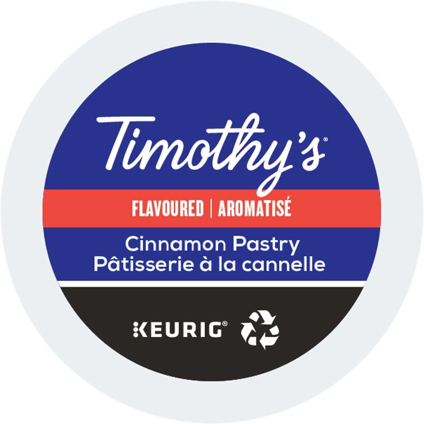 Timothy's Cinnamon Pastry Coffee K-Cup Pods for Cozy Mornings