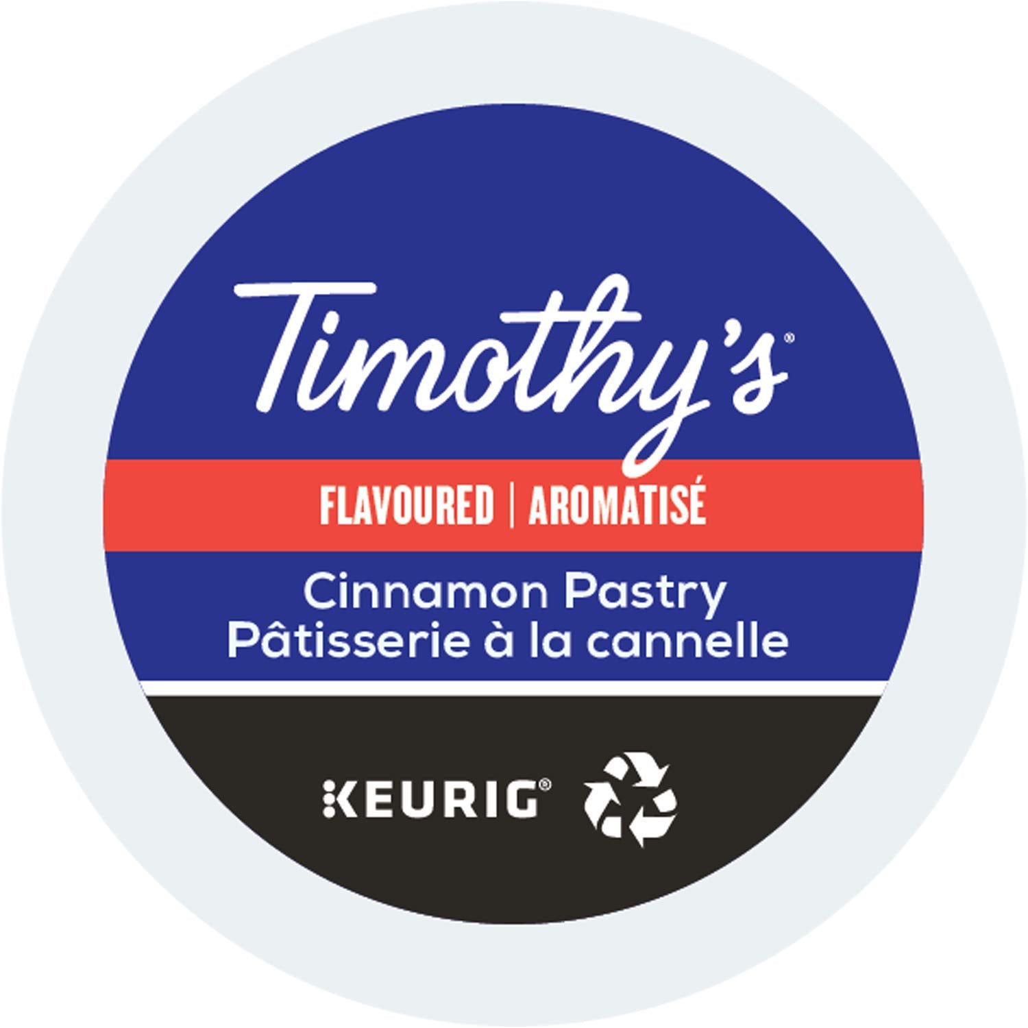 Timothy's Cinnamon Pastry Coffee K-Cup Pods for Cozy Mornings