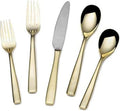 Mikasa Delano Gold Plated 20-Piece Stainless Steel Flatware Set