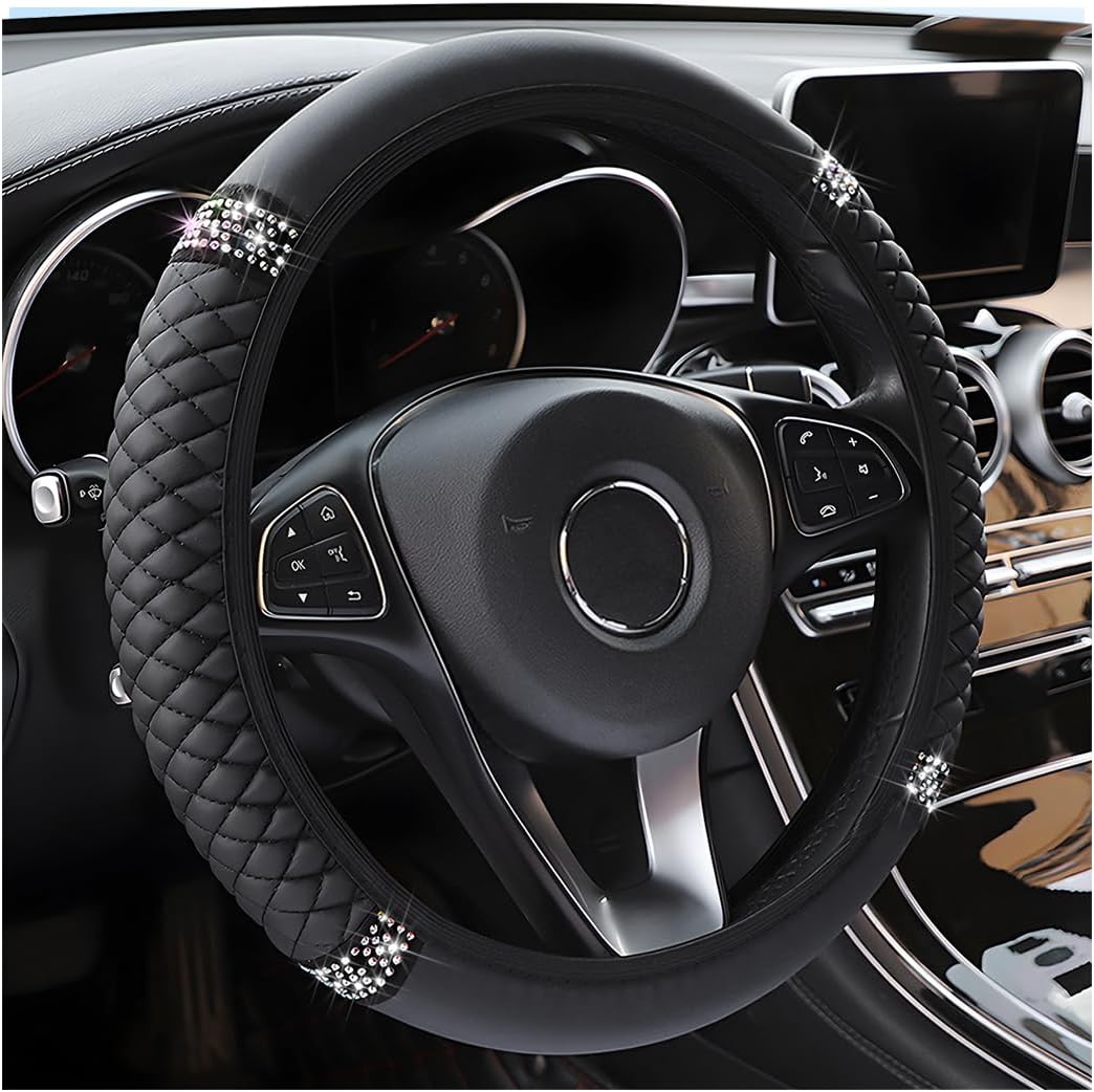 Sparkly Rhinestone Steering Wheel Cover for Glamorous Drives