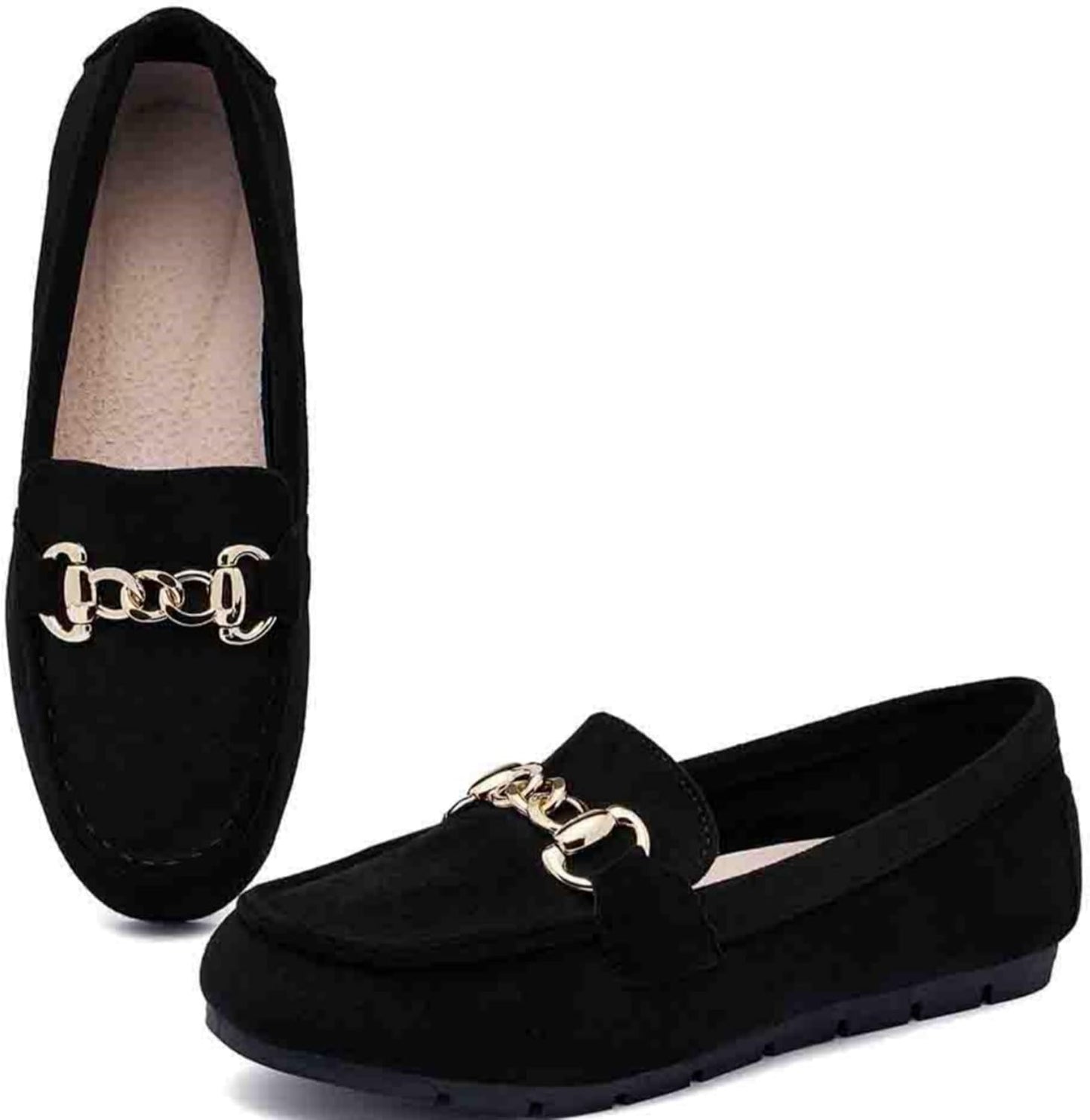 Comfortable Loafer Shoes for Women - Stylish Slip On Flats
