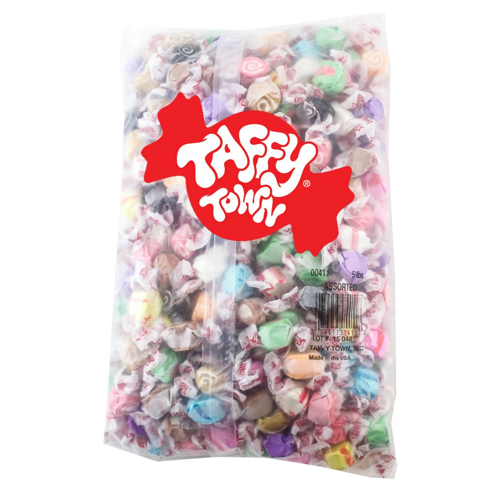 Taffy Town Assorted Gourmet Salt Water Taffy, 5 Lb Bag Review