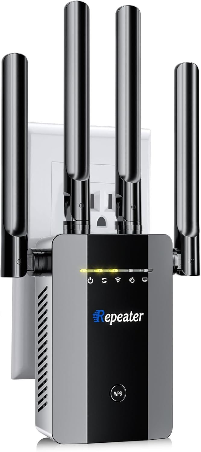 2025 WiFi Extender Signal Booster for Home, 10k+ sq. ft Coverage