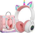 YUSONIC Light-Up Unicorn Kids Headphones