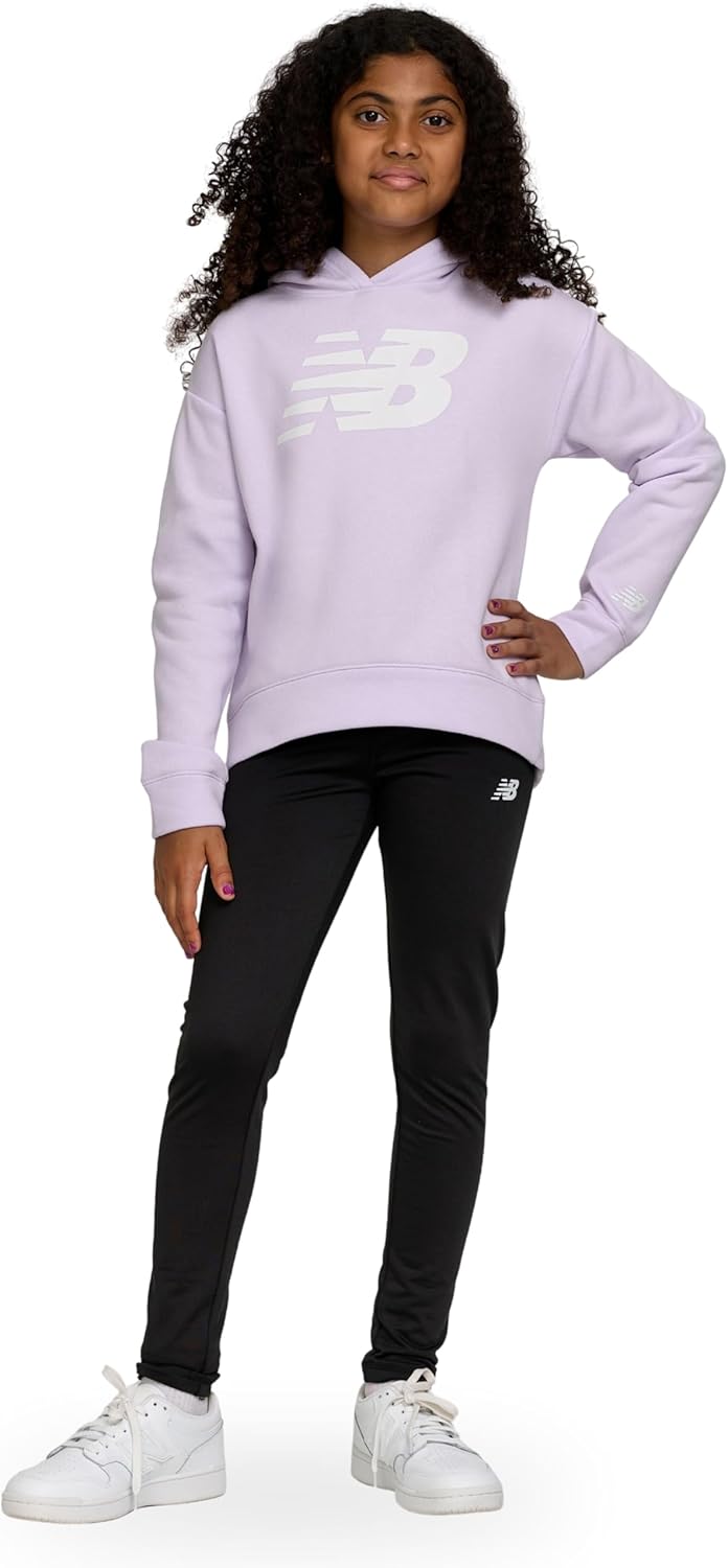 New Balance Girls Athletic 2 Piece Pullover Hoodie & Leggings Set