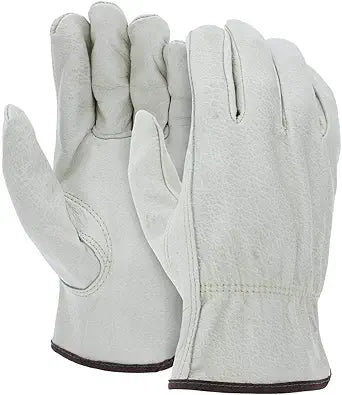 Heavy Duty Durable Cowhide Leather Work Gloves for All Tasks