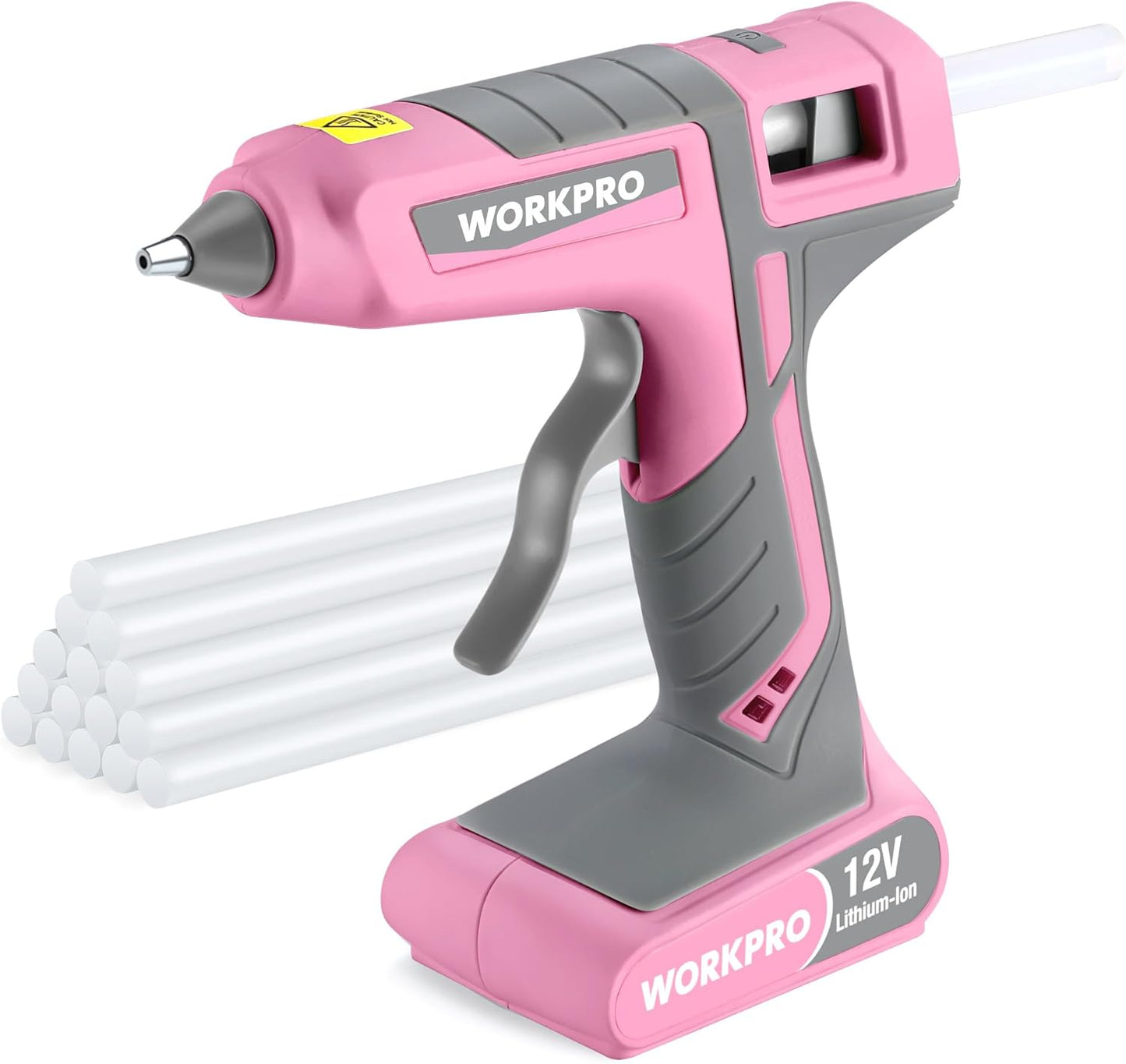 WORKPRO Full Size Cordless Hot Melt Glue Gun for DIY Projects