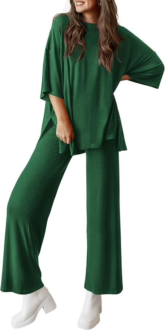 PRETTYGARDEN Two Piece Sets for Women Summer Fashion Lounge