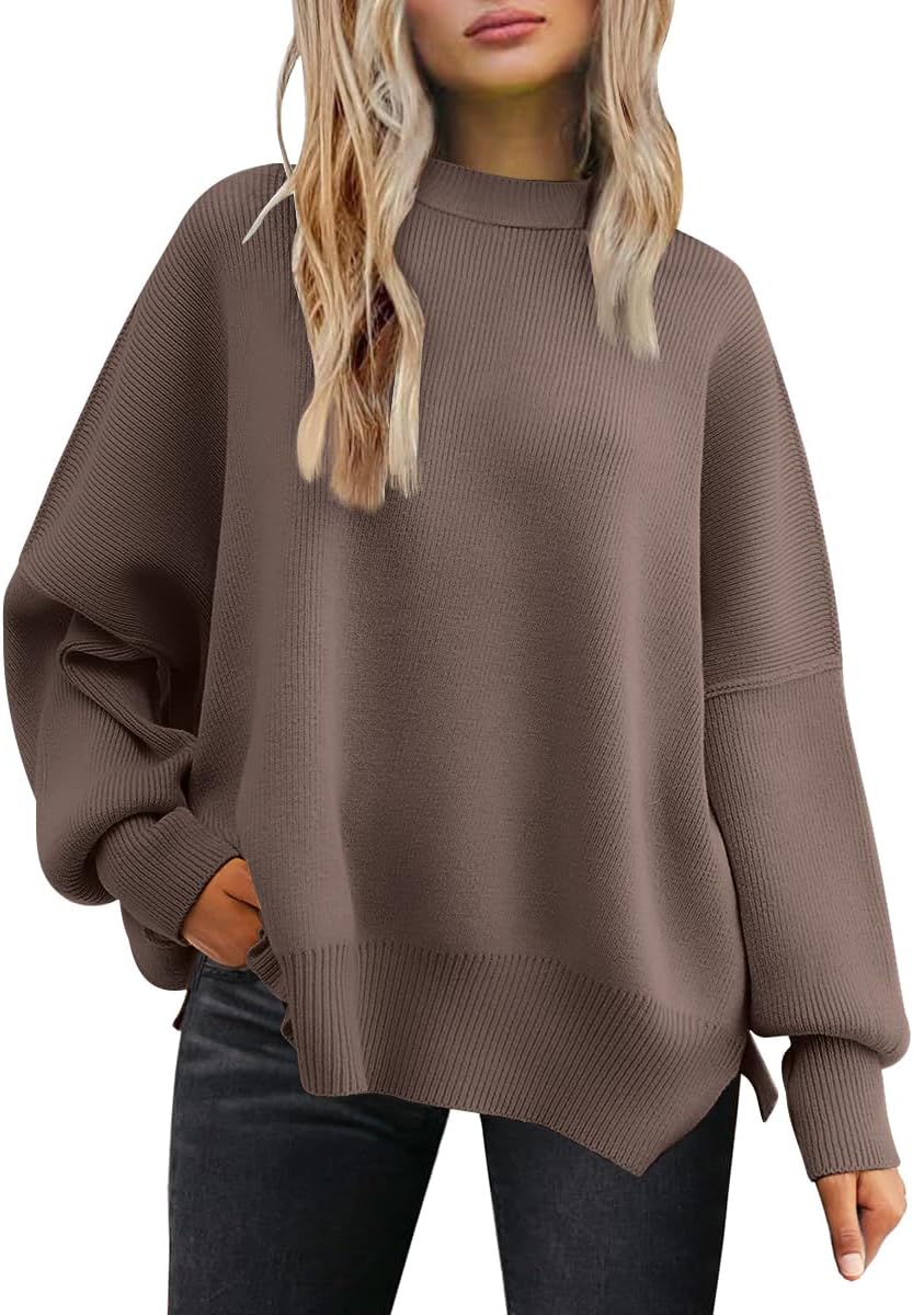 LILLUSORY Women's Oversized Batwing Sweaters for Fall Style
