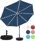 Sundale Outdoor Solar 80 LED 9 ft Patio Umbrella - Bright Night