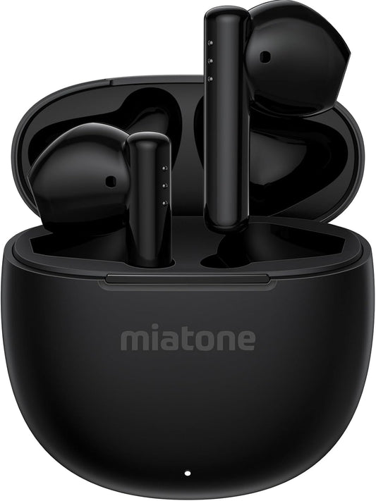 MIATONE London Wireless Earbuds: 50H Playtime, Crystal Clear Calls