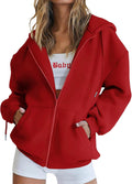 Womens Fall Fashion 2024 Zip Up Hoodie - Cozy Everyday Layer