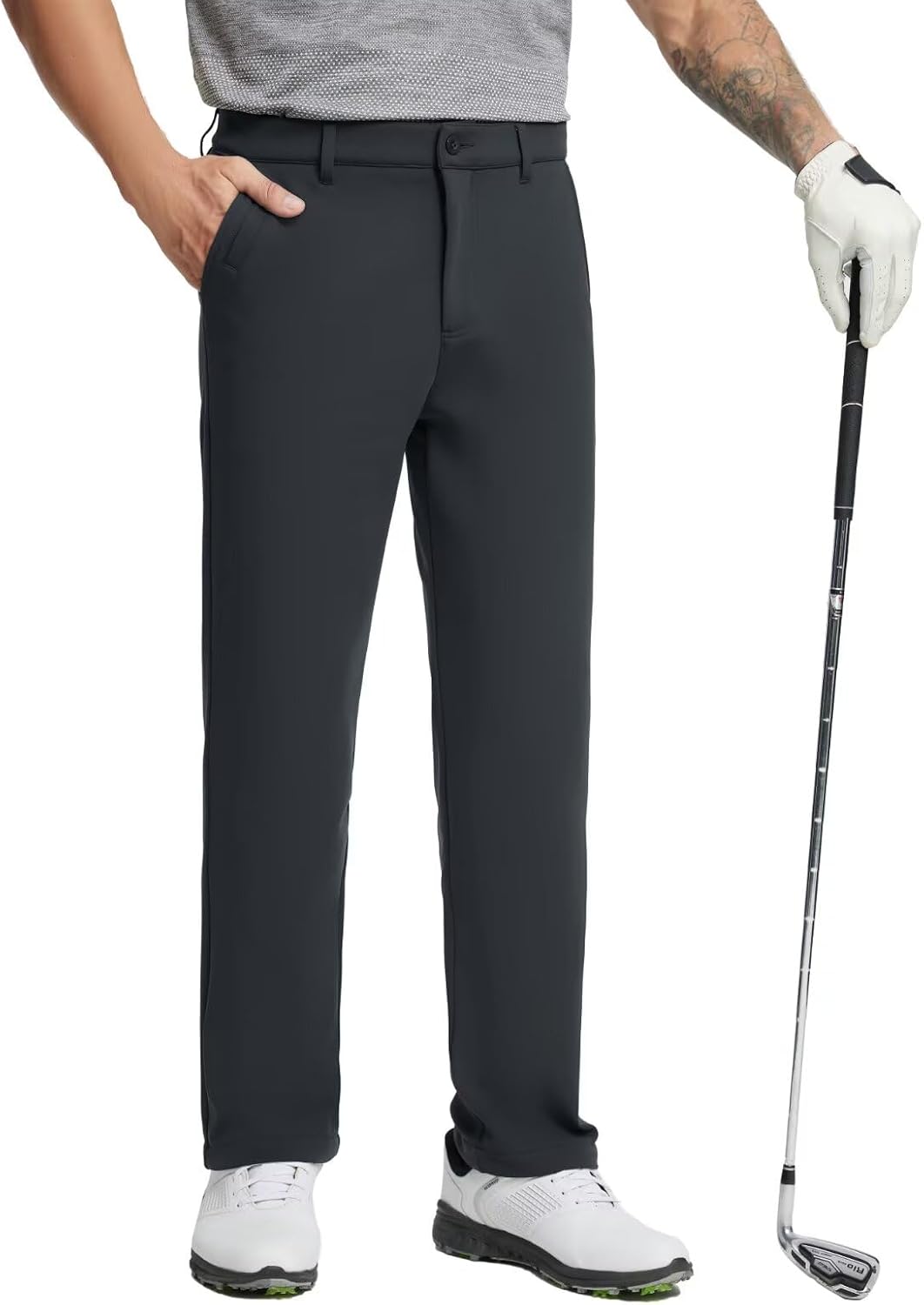M MAELREG Golf Fleece Lined Pants for Men - Insulated Comfort