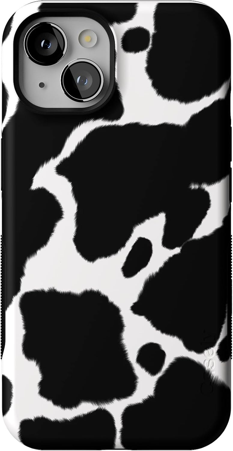 Casely iPhone 13 Case with MagSafe - Cow Print Design