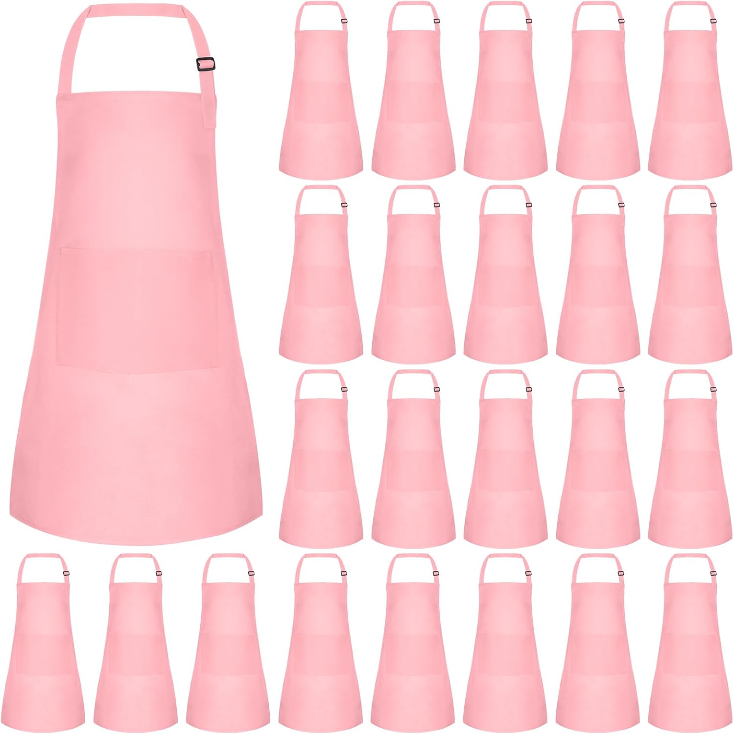 Adjustable Kids Apron Bulk with 2 Pockets for Painting Fun