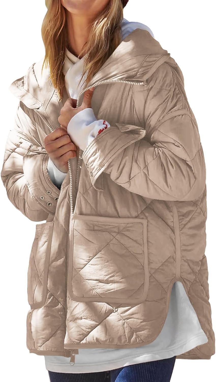Dyexces Womens Quilted Puffer Jacket for Winter Warmth