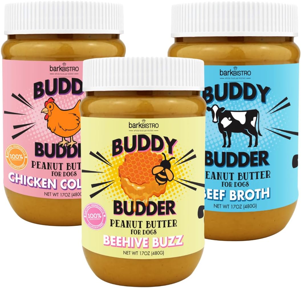 Natural Dog Peanut Butter with Beef Broth and Chicken Collagen