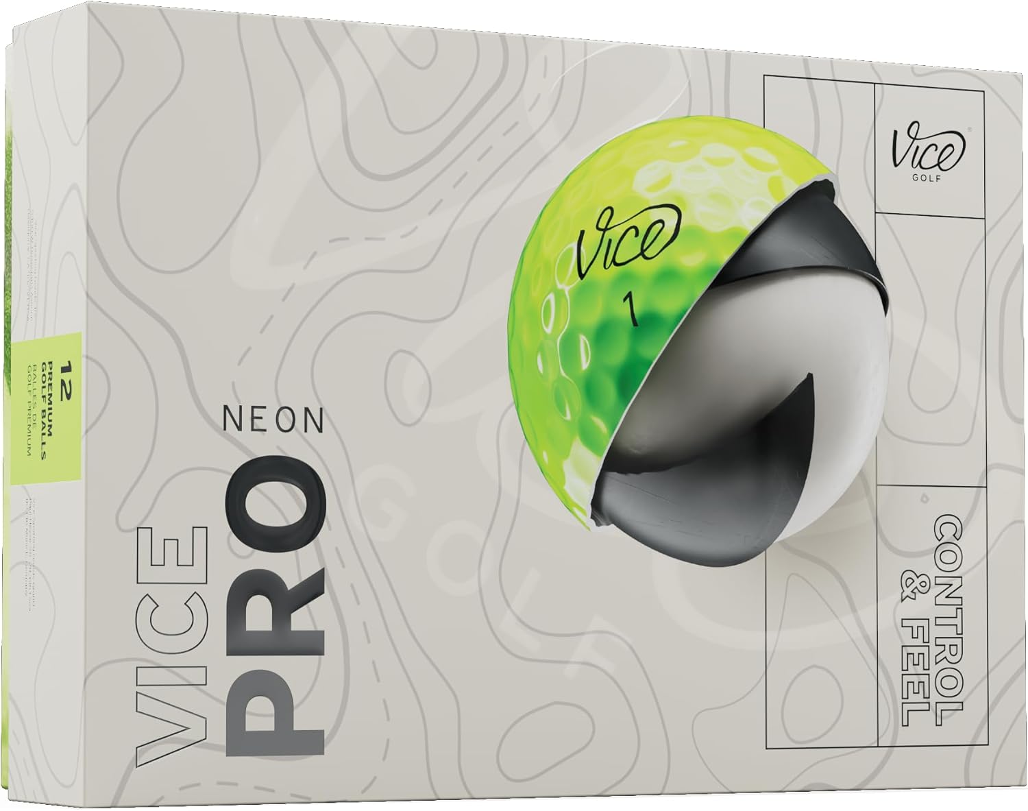 Vice Pro Golf Balls for Medium Swing Speed - 3-Layer Design
