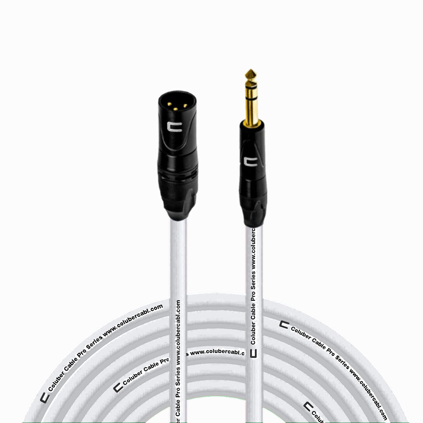 Balanced XLR Cable Male to 1/4 TRS - 50 Feet for Pro Sound