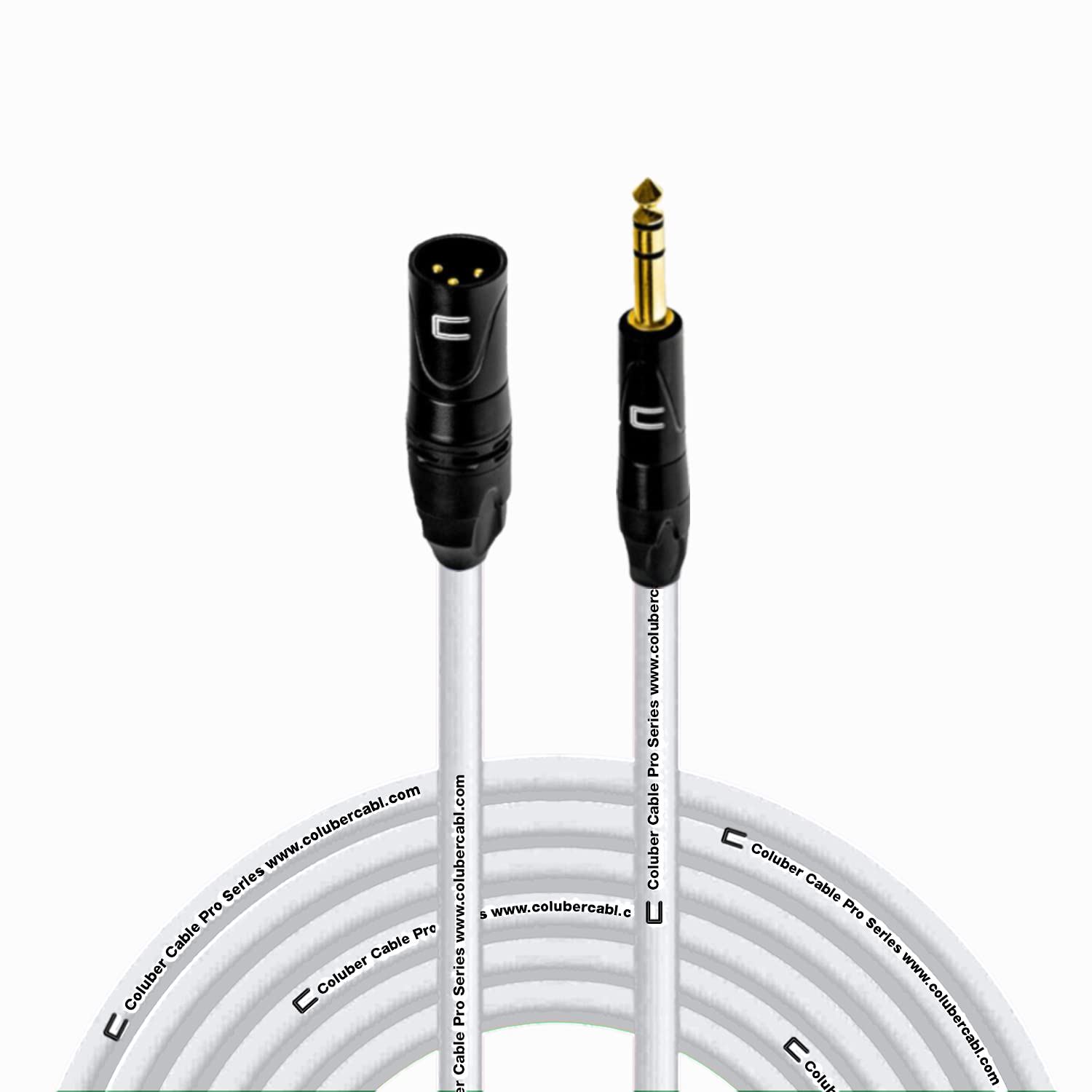 Balanced XLR Cable Male to 1/4 TRS - 50 Feet for Pro Sound