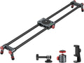 Carbon Fiber Camera Slider 24in with 360 Ball Head - Compact Motion