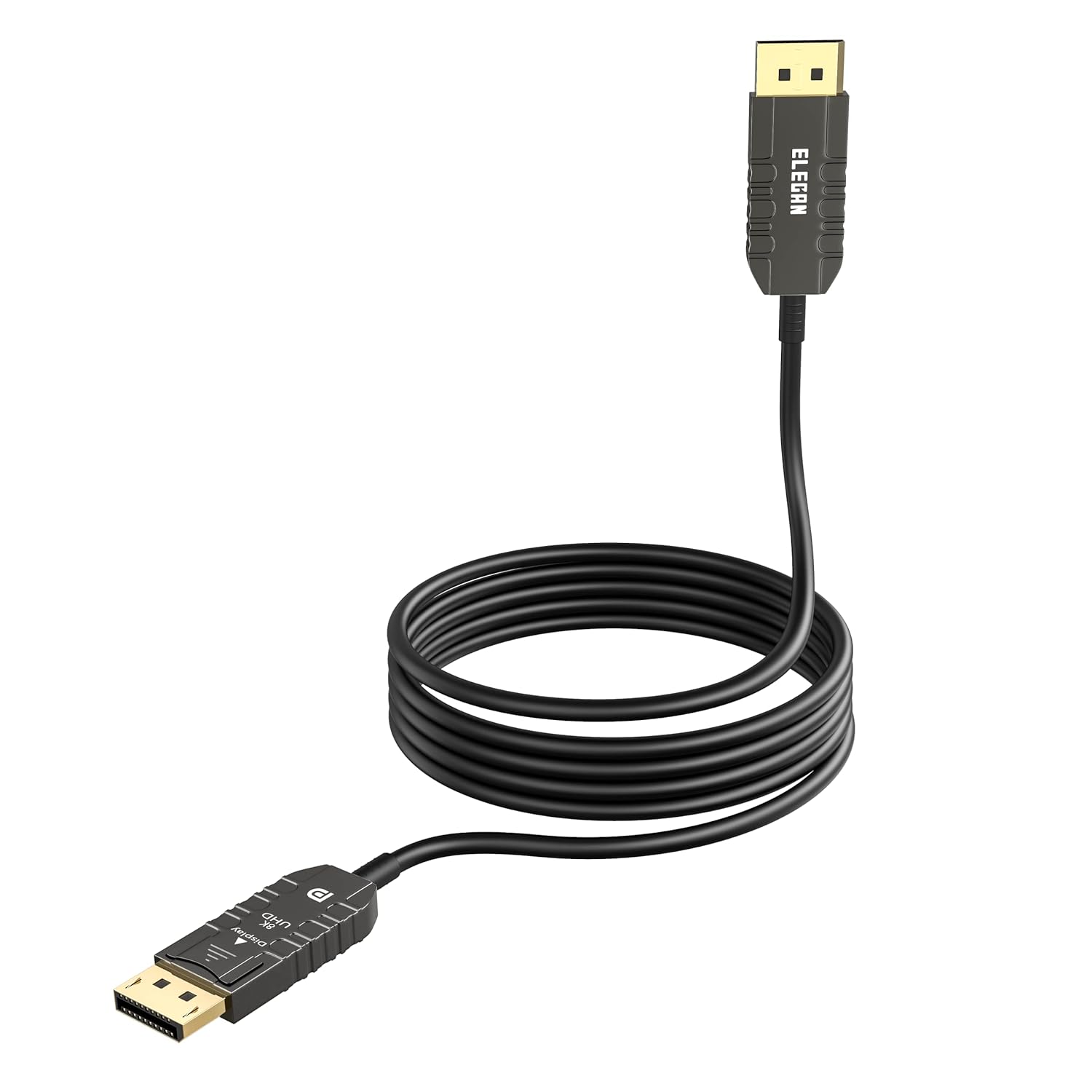 Elecan 8K Fiber Optic Displayport Cable 100 Ft for Ultimate Clarity
