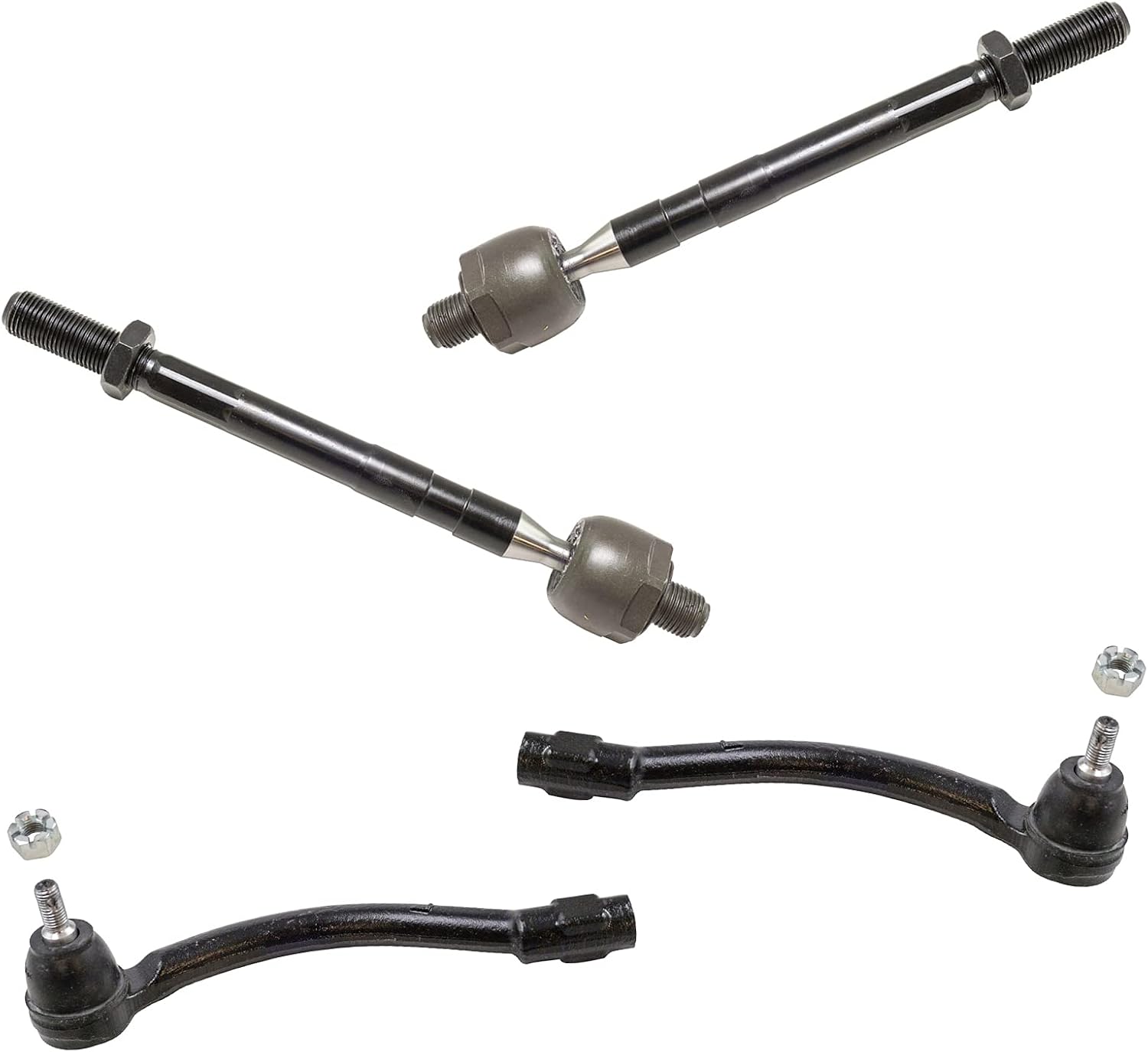 TRQ Front Tie Rod Set for 2011-2017 Hyundai Elantra Models
