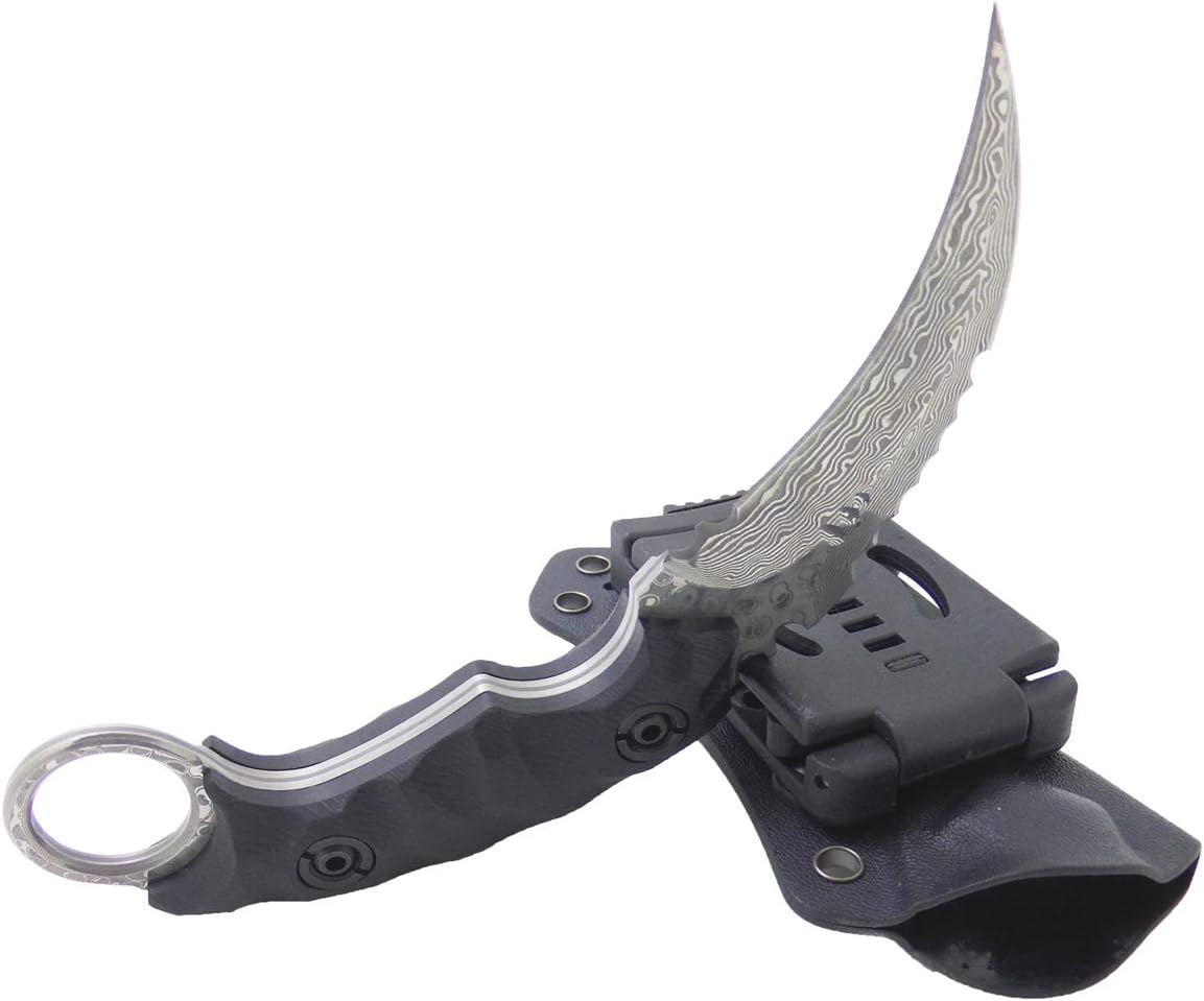 MASALONG Outdoor Survival Claw Tactical Knife with Sheath