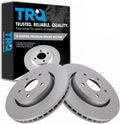 TRQ Front Brake Rotors Set Vented Premium G-Coated for Jeep
