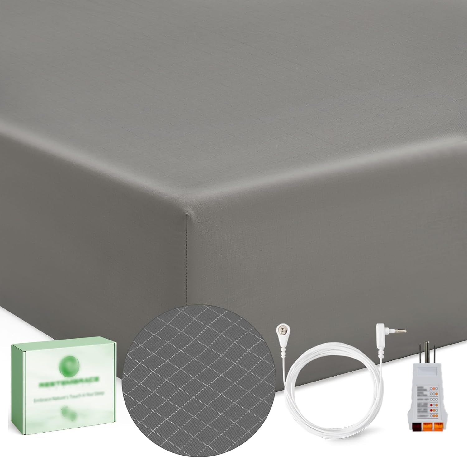 Grounding Sheets King with Silver Fiber for Ultimate Comfort
