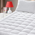 Queen Size Quilted Fitted Mattress Pad Cover - Deep Pocket Comfort