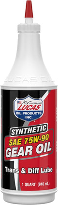 Lucas Oil 75W90 Synthetic Gear Oil Pack of 12 - Heavy Duty Protection