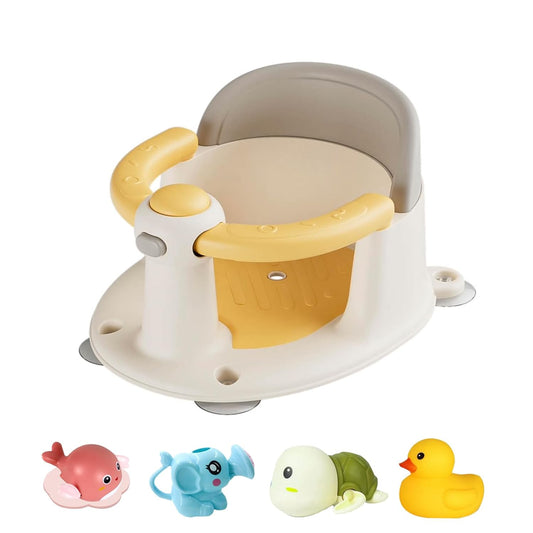 Portable Non-Slip Baby Bath Seat - Easy Sit-Up Solution!