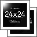 Homeforia 24x24 Picture Frame Black for Modern Decor