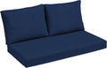 Arden Outdoor Loveseat Cushion Set 48 x 24 Sapphire Blue - Water