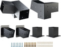 Pergola Brackets 15 Degree 2 Pack - Sturdy 3-Way Corner Support