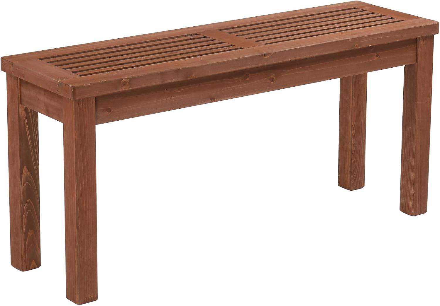 VINGLI Outdoor Wooden Bench for Garden and Patio Use