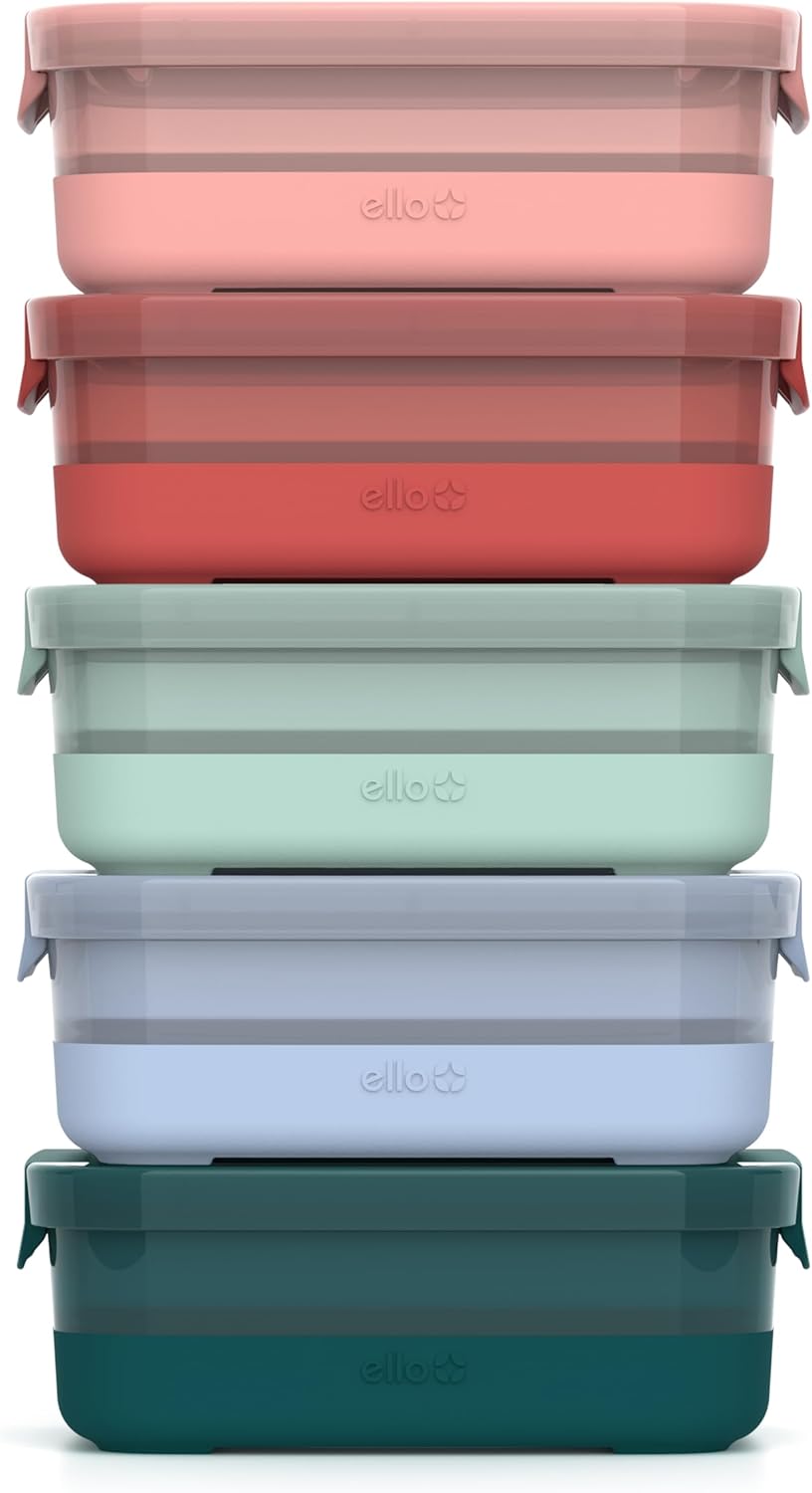 Ello Plastic Meal Prep Set for Convenient Food Storage Solutions