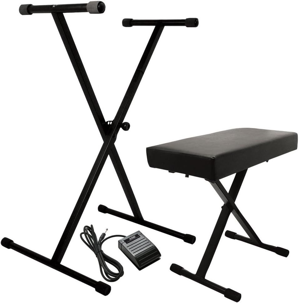 Keyboard Stand/Bench Pack | Sustain Pedal incl. | OnStage