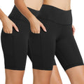 baleaf Women's 8in Biker Shorts High Waist with Pockets - Comfortable