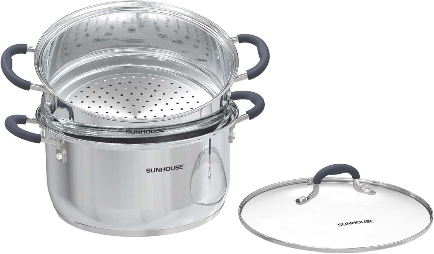 3.1 Quart Steamer Pot for Healthy Cooking and Easy Cleaning
