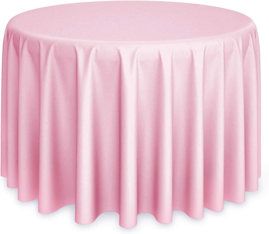 10 Premium 108in Round Tablecloths for Weddings and Banquets