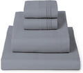 Mellanni King Sheets Set - Ultra-Soft Cooling 4-PC Mineral Gray