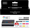 Canon PFI-300 Lucia PRO Ink 10-Color Pack - Professional Photo Print