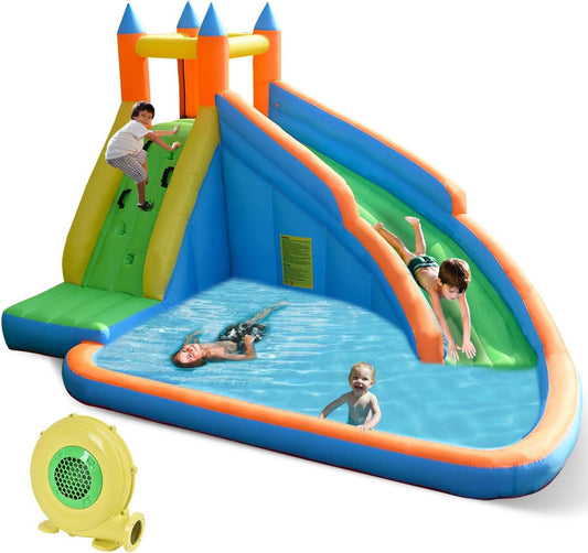 Costzon Inflatable Water Slide for Kids - Ultimate Backyard Fun
