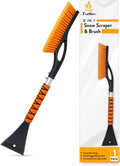 EcoNour 27in Aluminum Snow Brush with Ice Scrapers - Ergonomic Grip