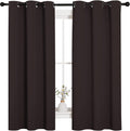 NICETOWN Triple Weave Blackout Curtains - Energy Saving Toffee Brown