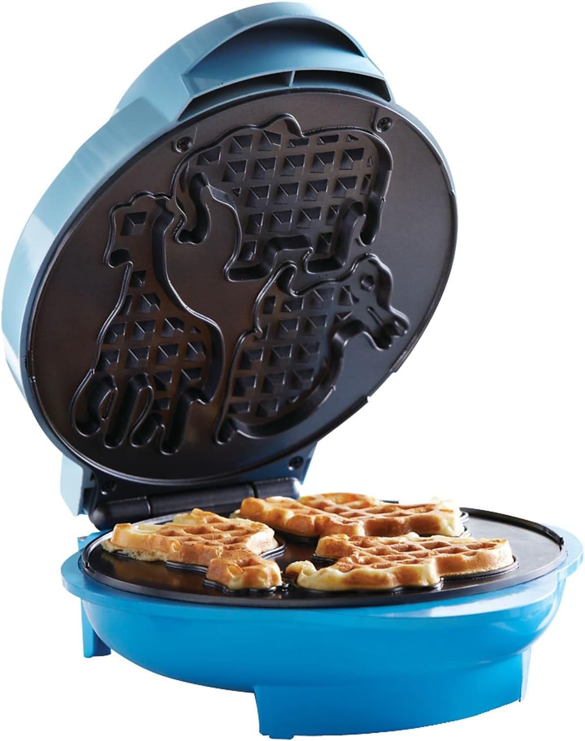 Brentwood Blue Animal Waffle Maker - Non-Stick & Cute!