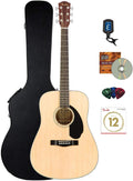 Fender CD-60S Acoustic Guitar Natural Bundle - Complete Starter Kit