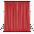 IFR Chiffon Drapes Panels 5ft x 12ft Pack of 2 - Red event backdrop